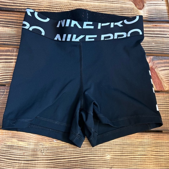 Nike Pro Black Spandex Shorts Size Small - Picture 2 of 5